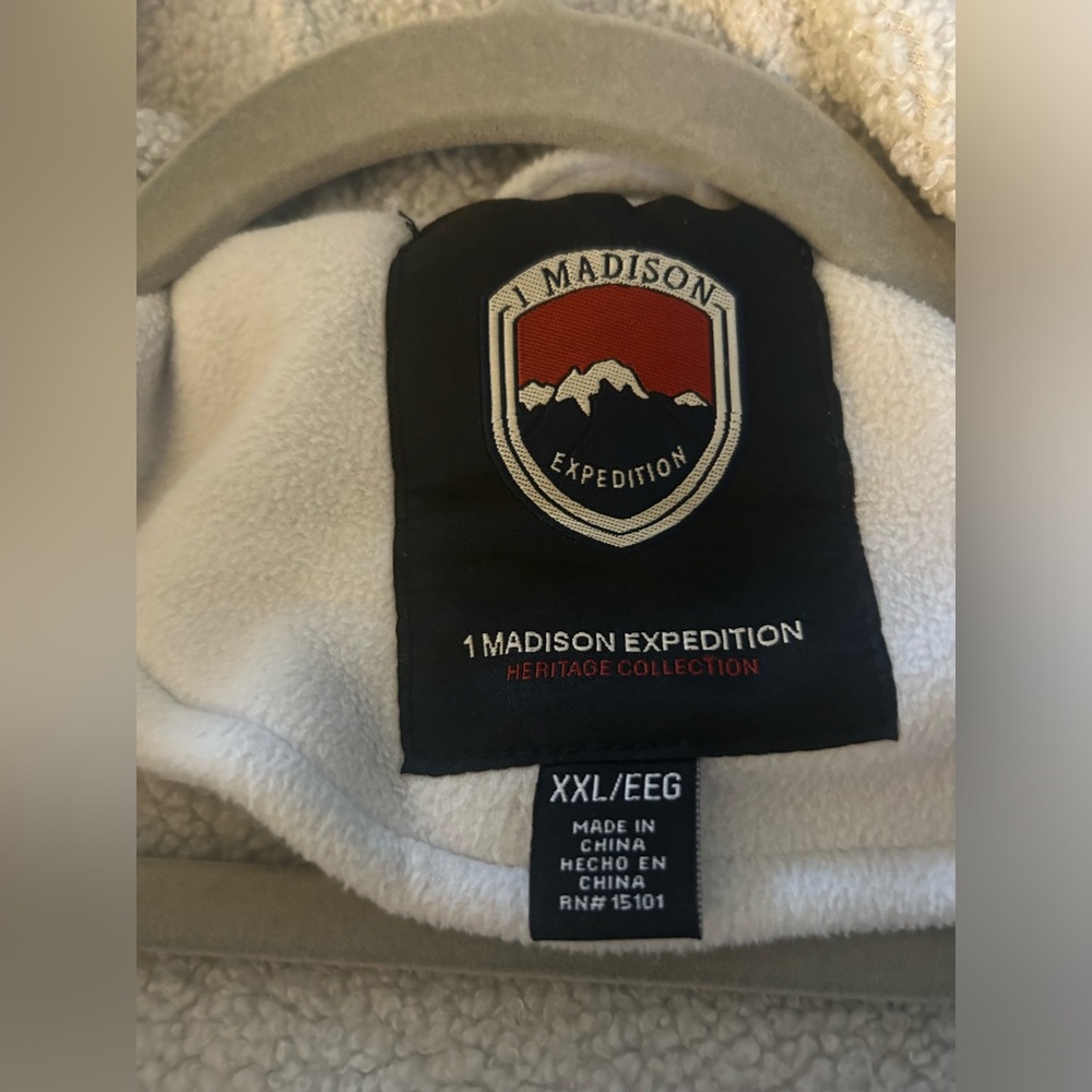 🎉HP🎉1 Madison Expedition Fleece Womens Hooded Gray Jacket |SZ XXL … - Picture 2 of 5